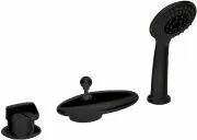 Смеситель Bravat Niagara Black F5140197BM-RUS на борт ванны