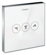Переключатель потоков Hansgrohe ShowerSelect Trio/Quattro 15736400 на 3 потребителя