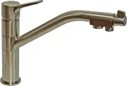 Смеситель ZorG Sanitary ZR 401 KF NICKEL для кухонной мойки
