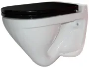 Унитаз Sanita Luxe Attica Black ATCSLWH0110 подвесной с микролифтом