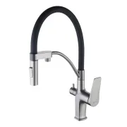 Смеситель Lemark Bronx LM3761GM для кухонной мойки