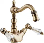 Смеситель Caprigo Adria Swarovski 01-033-vot для биде с донным клапаном