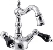Смеситель Caprigo Adria Swarovski 01B-033-crm для биде с донным клапаном