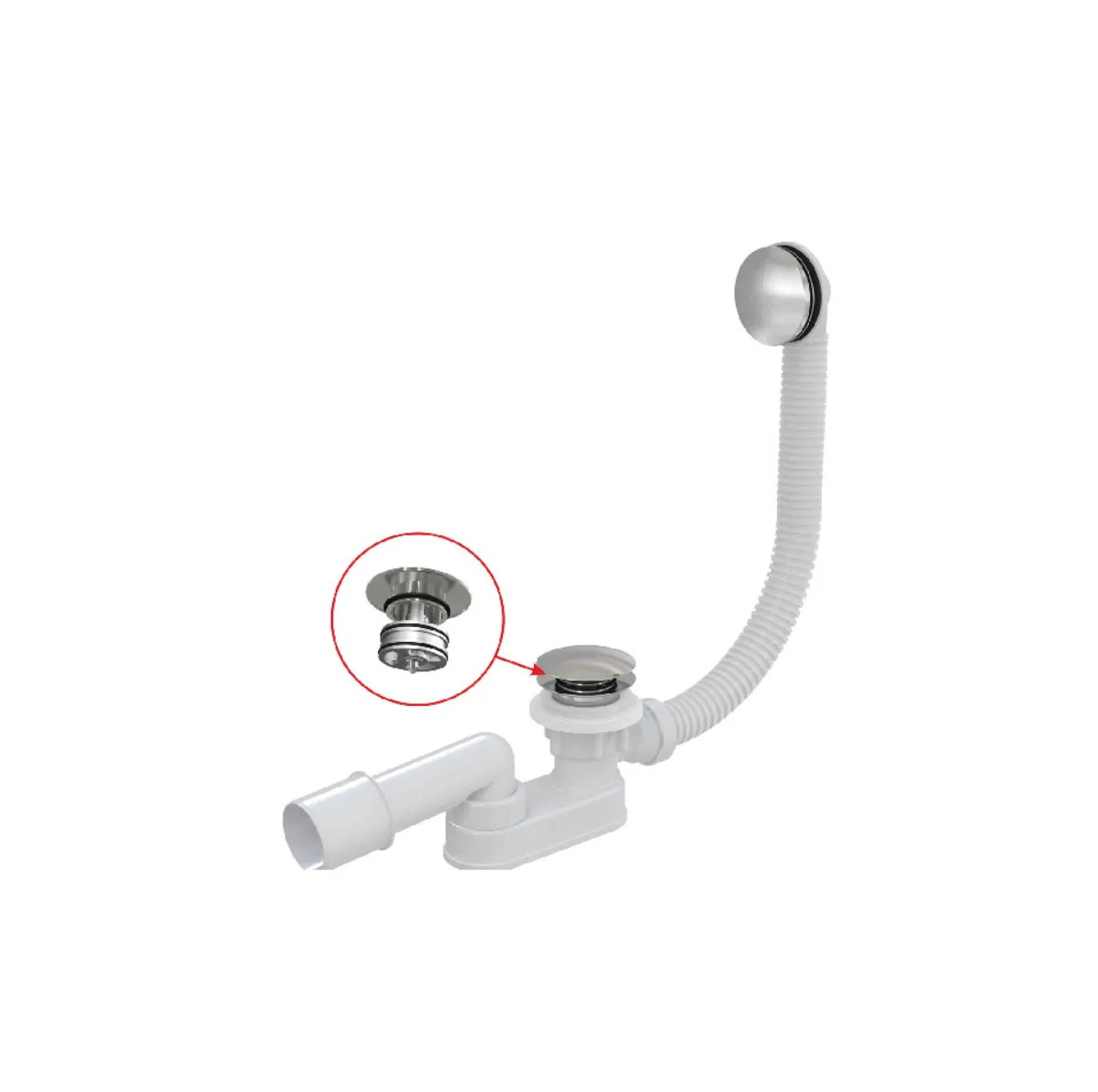 Слив-перелив AlcaPlast A507CKM автомат 57 см