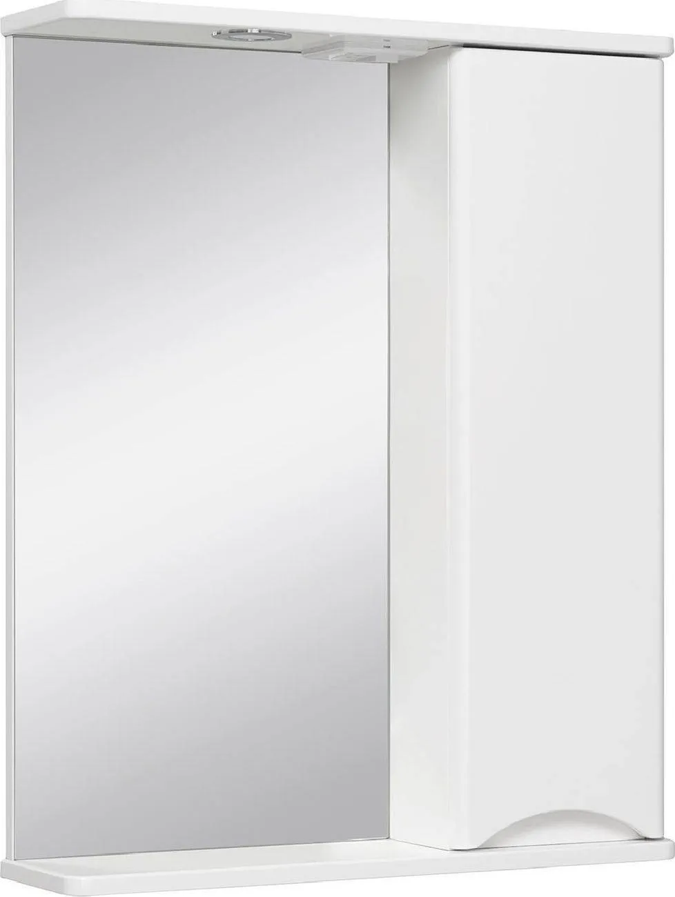Зеркало Runo Афина 60x75 00-00001171 правое с полочкой и подсветкой