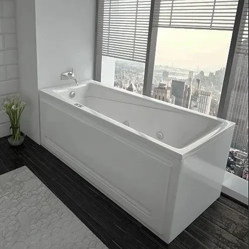 Акриловая ванна Aquatek Либра New 170x70 LIB170N-0000005 с каркасом и сливом-переливом