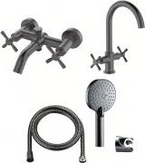 Комплект смесителей Orange Mia M34-381gr 3 в 1