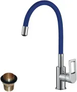 Смеситель Rossinka Z Z35-35U-Blue для кухонной мойки