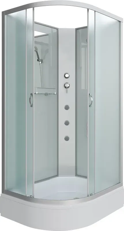 Душевая кабина Niagara Classic 90x200x70 339744RBKG профиль серебристый стекло матовое правая