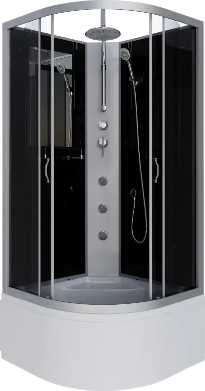 Душевая кабина Niagara Classic 80x210-240x80 25071434BKTG профиль серебристый стекло тонированное