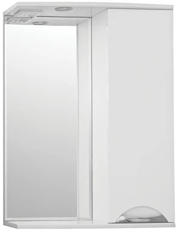 Зеркало Style Line Жасмин 60x83 ЛС-00000040 правое с полочкой и подсветкой