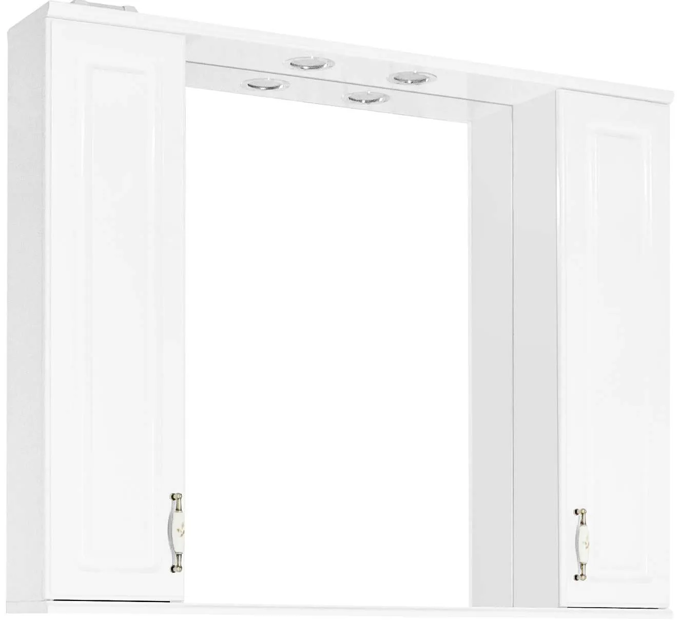 Зеркало Style Line Олеандр-2 100x83 ЛС-00000583 правое с полочкой и подсветкой