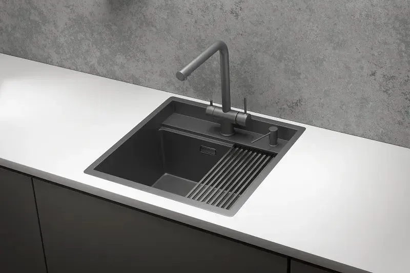 Мойка для кухни Granula Kitchen Space 60 см KS-5051 графит матовый