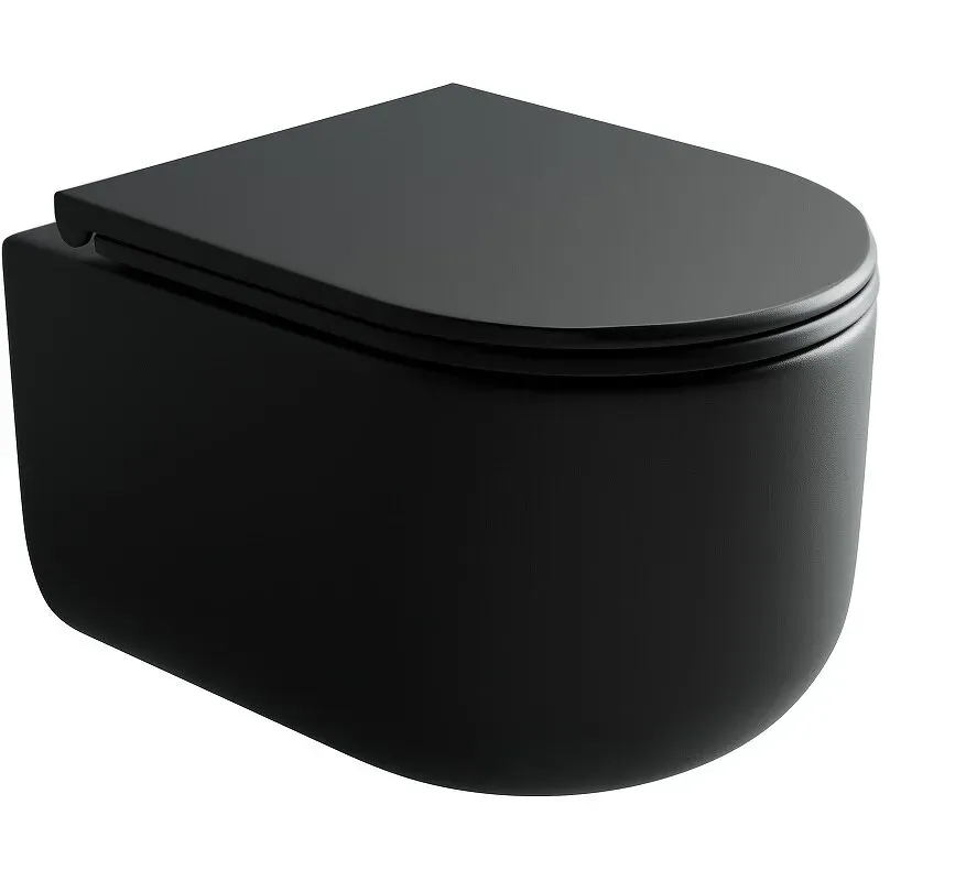 Унитаз Ceramica Nova Ulma CN4006MB подвесной безободковый с микролифтом