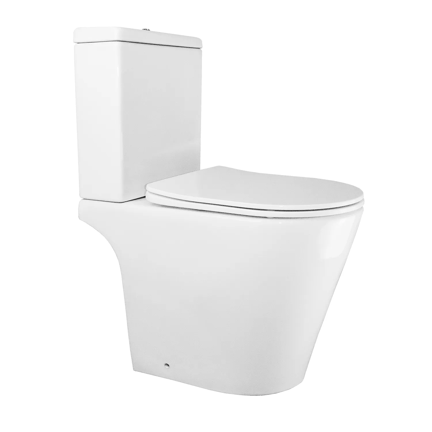 Унитаз-компакт Azario Flin AZ-1363C напольный безободковый с сиденьем микролифт