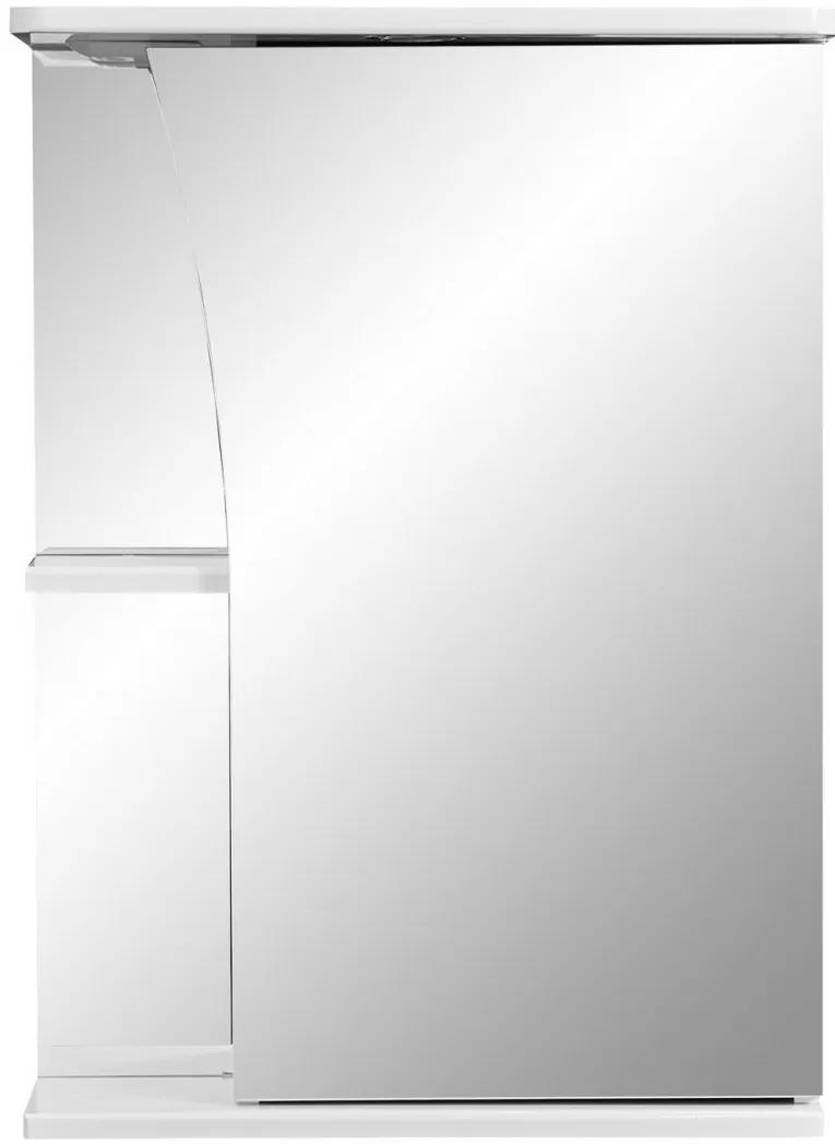 Зеркало-шкаф Stella Polar Волна Винчи 50x70 SP-00000034 правое с подсветкой