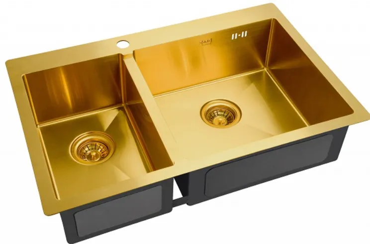 Мойка для кухни Zorg PVD Bronze SZR-78-2-51-R BRONZE