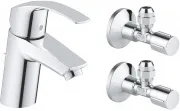 Смеситель Grohe Eurosmart New 23588000 для раковины c донним клапаном