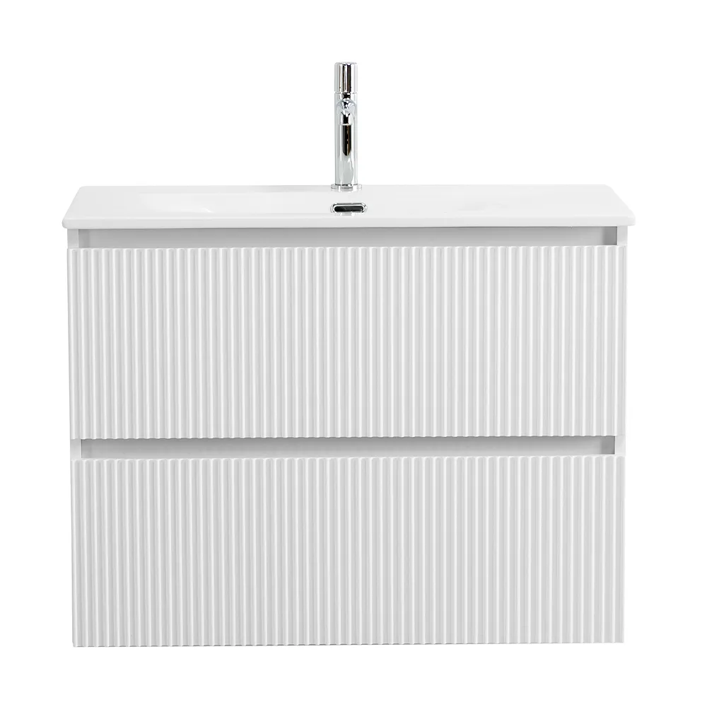 Тумба с раковиной BelBagno Uno-mini 90 см подвесная Bianco Opaco