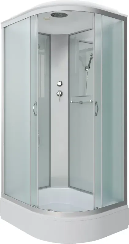 Душевая кабина Niagara Classic 90x215x70 339744L профиль серебристый стекло матовое левая