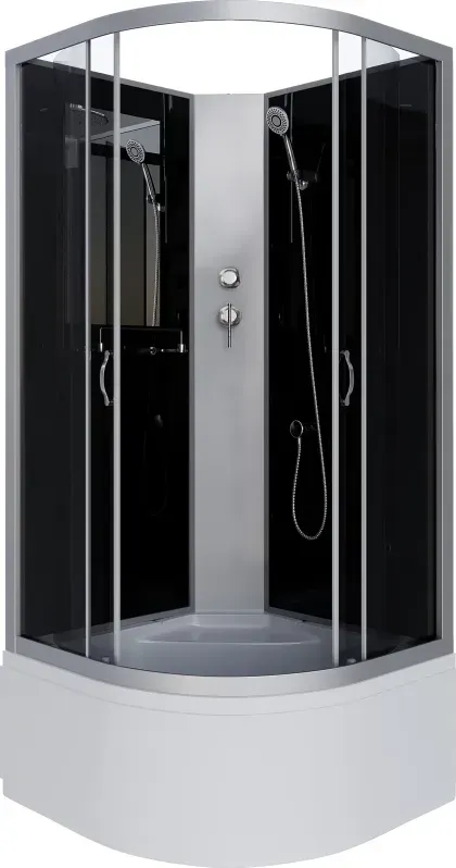 Душевая кабина Niagara Classic 80x200x80 25071434BK профиль серебристый стекло тонированное