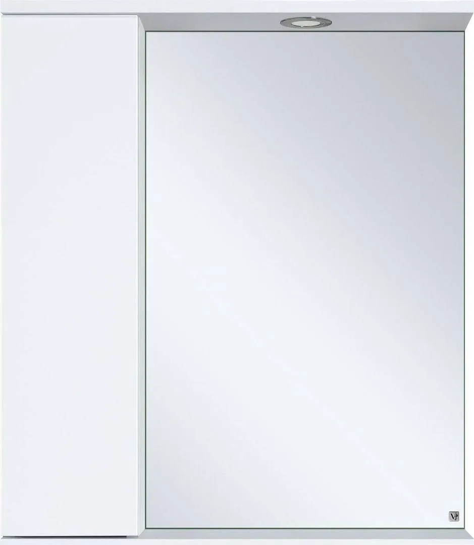 Зеркало Misty Лира 60x72 П-Лир04060-013Л левое с полочкой и подсветкой