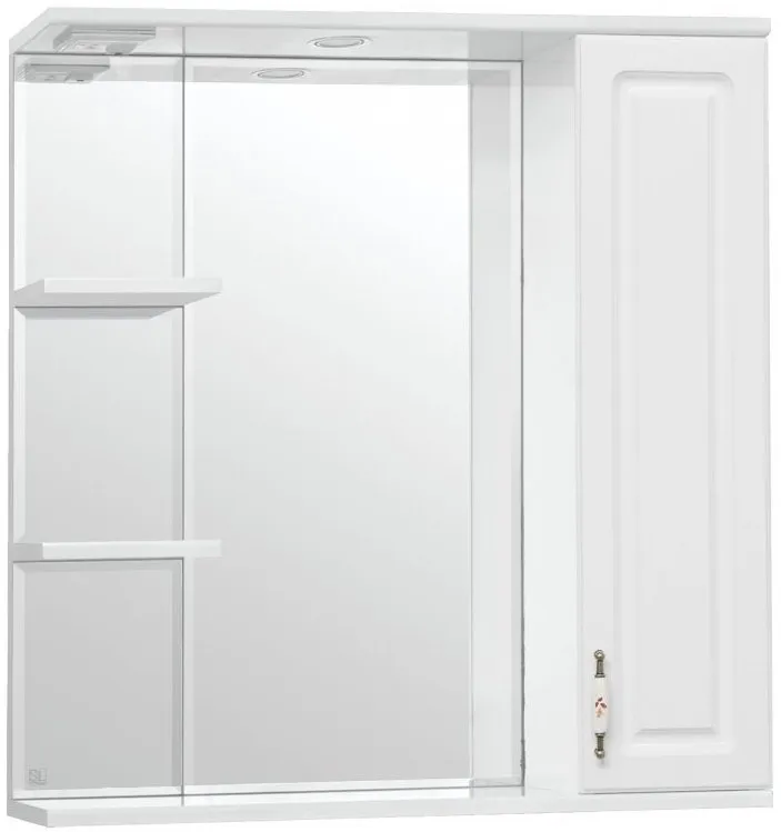 Зеркало Style Line Олеандр-2 75x83 ЛС-00000051 правое с полочкой и подсветкой