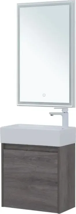 Мебель для ванной Aquanet Nova Lite 50 подвесная с дверецей дуб рошелье