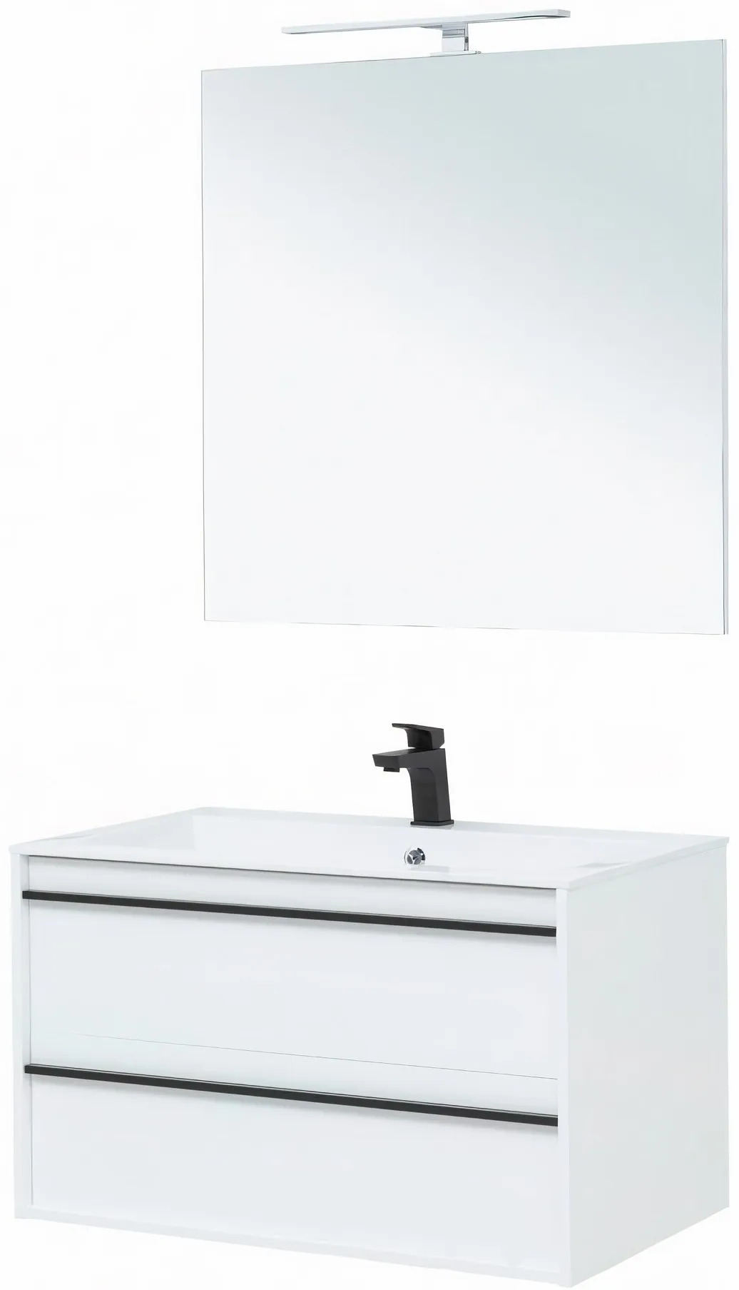 Мебель для ванной Aquanet Lino 90 подвесная белая матовая