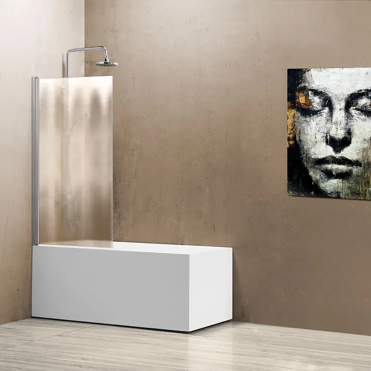 Шторка для ванны Vincea VSB 80x140 VSB-11800CH профиль хром стекло шиншилла