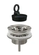 Донный клапан для раковины AlcaPlast A439 хром, черный