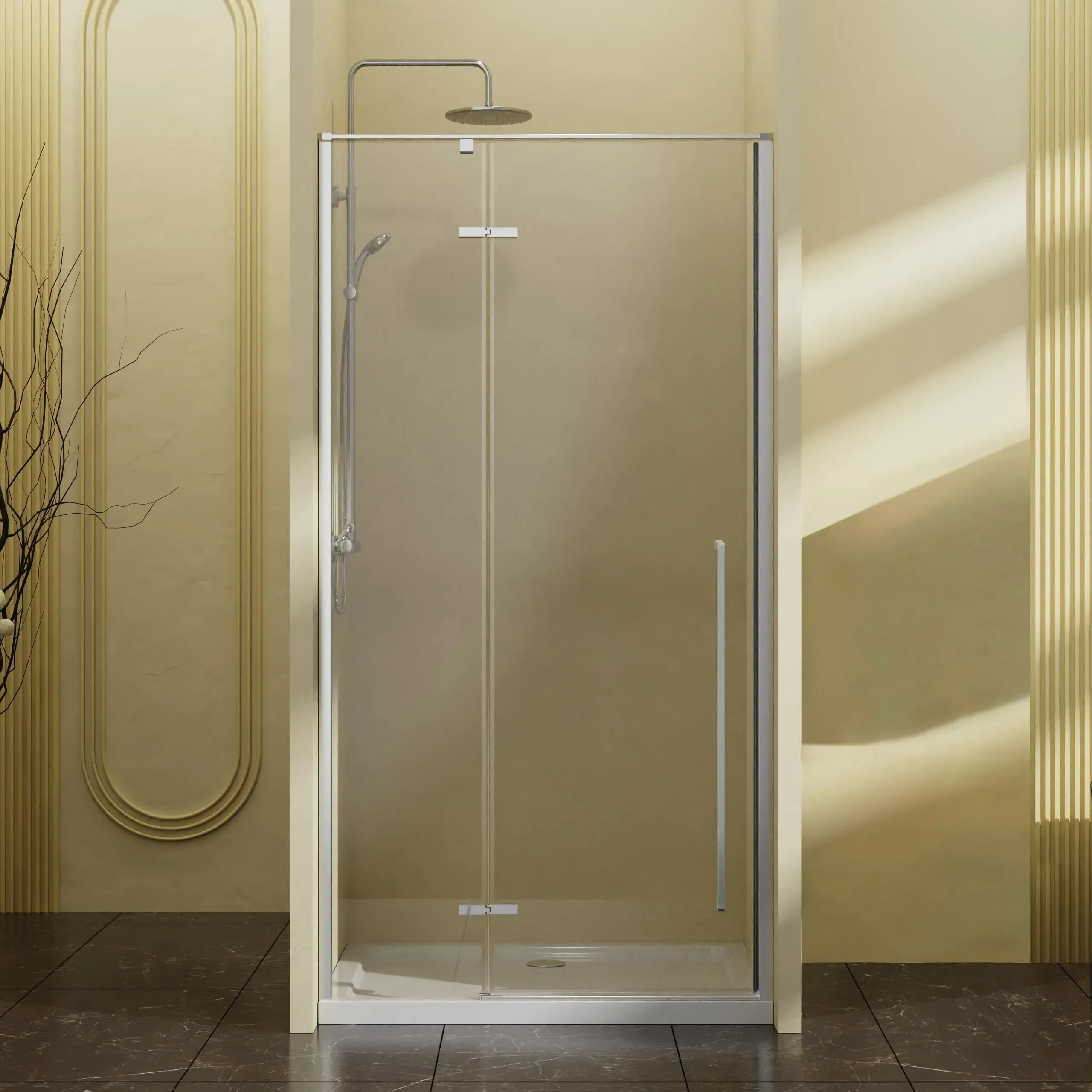 Душевая дверь Vincea Slim-N 90x195 VDPH-5SN900CL профиль хром стекло прозрачное