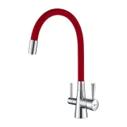 Смеситель Lemark Comfort LM3075C-Red для кухонной мойки