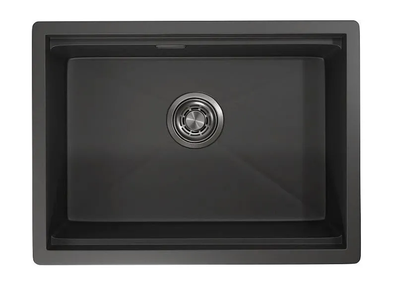 Мойка для кухни Granula Kitchen Space 80 см KS-6045U черный матовый