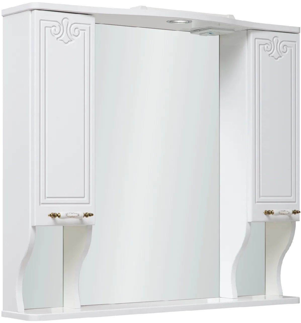 Зеркало-шкаф Runo Кантри 85x75 00000001073 с подсветкой