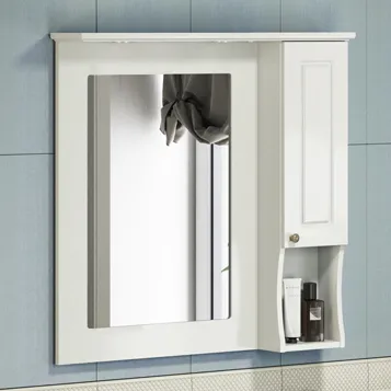 Зеркало Comforty Палермо 89x86 00004137098CF с подсветкой с полочкой фото 2