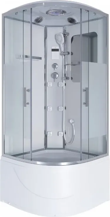 Душевая кабина Niagara Ultra 100x220x100 3090164 профиль хром стекло прозрачное с матовой полосой