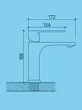 Смеситель для раковины Watersense Amelia W00349 фото 3