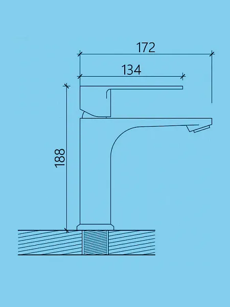 Смеситель для раковины Watersense Amelia W00349 фото 3