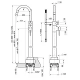 Смеситель для ванны с душем PAINI Cox 78PJ136LM фото 7