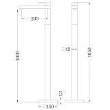 Смеситель для раковины ABBER Daheim AF8241G фото 6