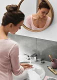 Смеситель Hansgrohe Novus 71140000 для раковины с донным клапаном фото 3