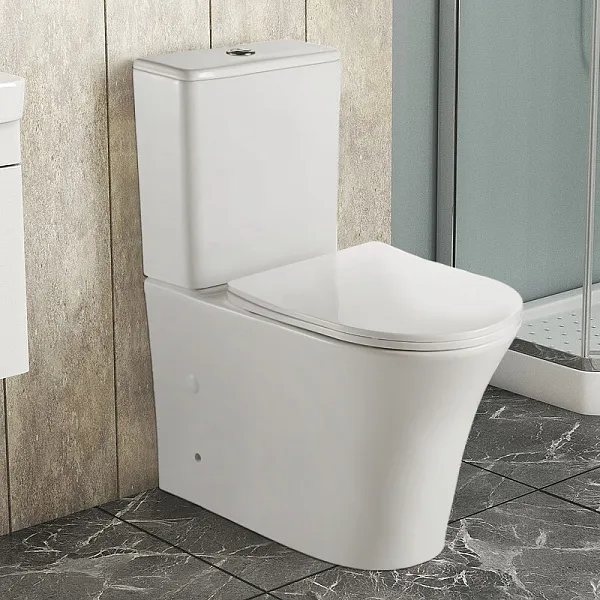 Унитаз-компакт Azario Anteo Round AZ-1219A напольный безободковый с сиденьем микролифт фото 15