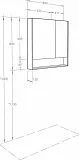 Зеркало-шкаф Акватон Сканди 85x85 см 1A252302SDB20 фото 6