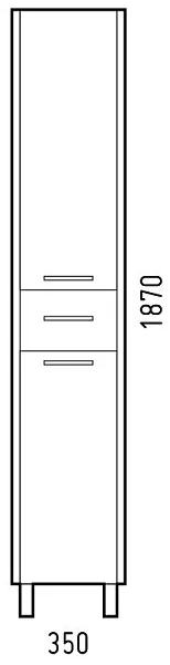 Шкаф-пенал Corozo Верона 35x187 SD-00000369 фото 3