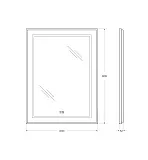 Зеркало BelBagno Kraft 60x80 SPC-KRAFT-600-800-LED-TCH-WARM с подсветкой фото 8