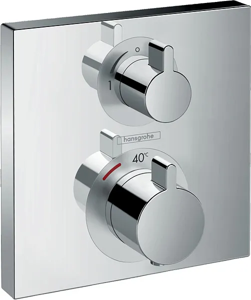 Термостат Hansgrohe Ecostat Square 15712000 для душа с внутренней частью фото 1