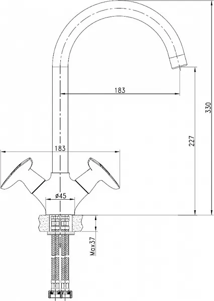Смеситель Iddis Copter COPSBJ0i05 для кухонной мойки фото 5
