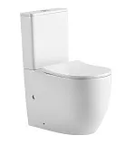 Унитаз-компакт напольный Iberica Blanca Bilbao Maxi IB.BLM.124.1B1 безоободковый с микролифтом фото 1