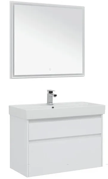 Зеркало Aquanet Nova Lite 90х80 242264 с подсветкой фото 4